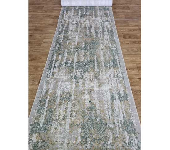 Синтетична килимова доріжка DEEP OCEAN 146JA YELLOW / GREEN - Висока якість за найкращою ціною в Україні